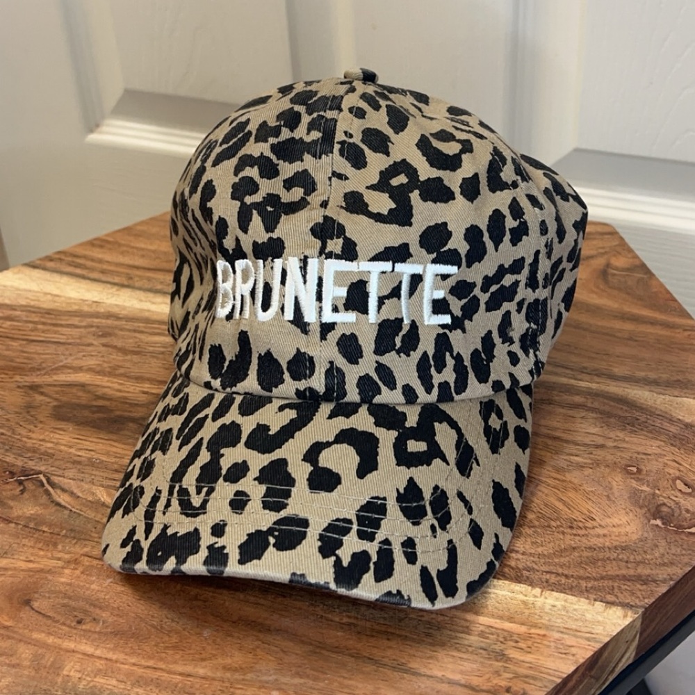 BRUNETTE Embroidered Leopard Cap